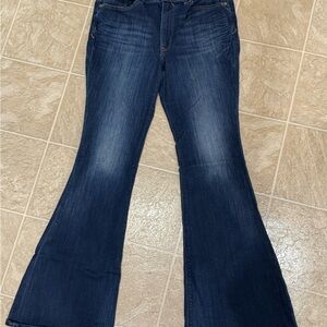 Express Bell Flare High Rise Denim Jeans